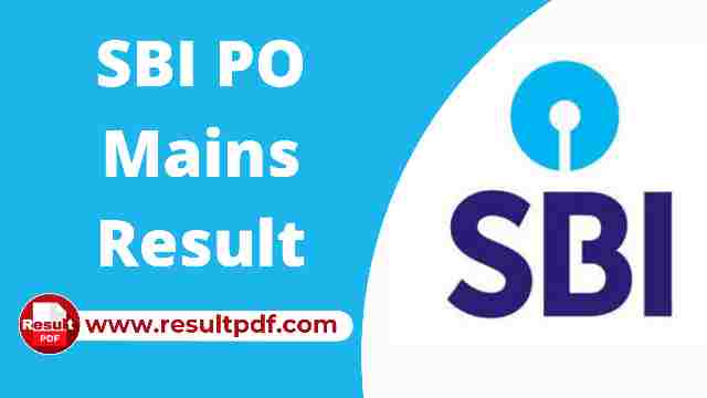 SBI PO Mains Result Out Download Score Card PDF@www.sbi.co.in