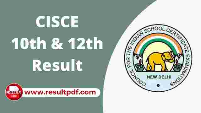 CISCE Board Result 12th & 10th First Semester 2022 Download PDF @ cisce.org