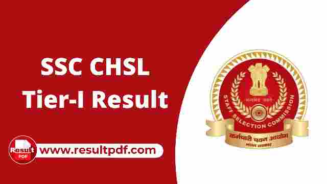 SSC CHSL Tier 1 Result 2022 PDF Download