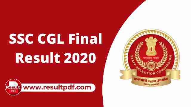 SSC CGL 2020 Final Result PDF Download