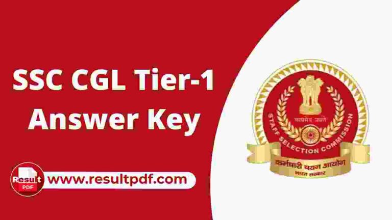 SSC CGL Answer Key Sarkari Result PDF