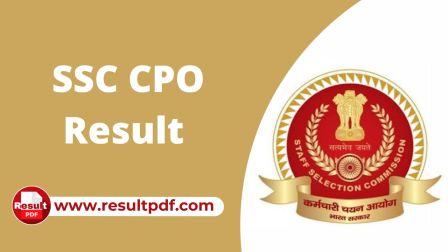 SSC CPO Result 2022 Out, Download Tier 1 Merit List & Result PDF