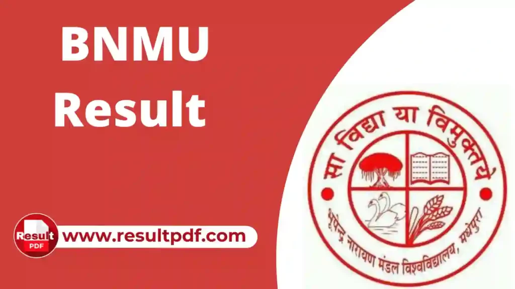 BNMU Results and Latest News Updates 2022 - Admission, Exam and Result