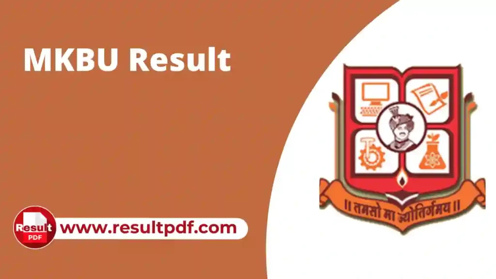 MKBU Result PDF 2023 Download @mkbhavuni.edu.in