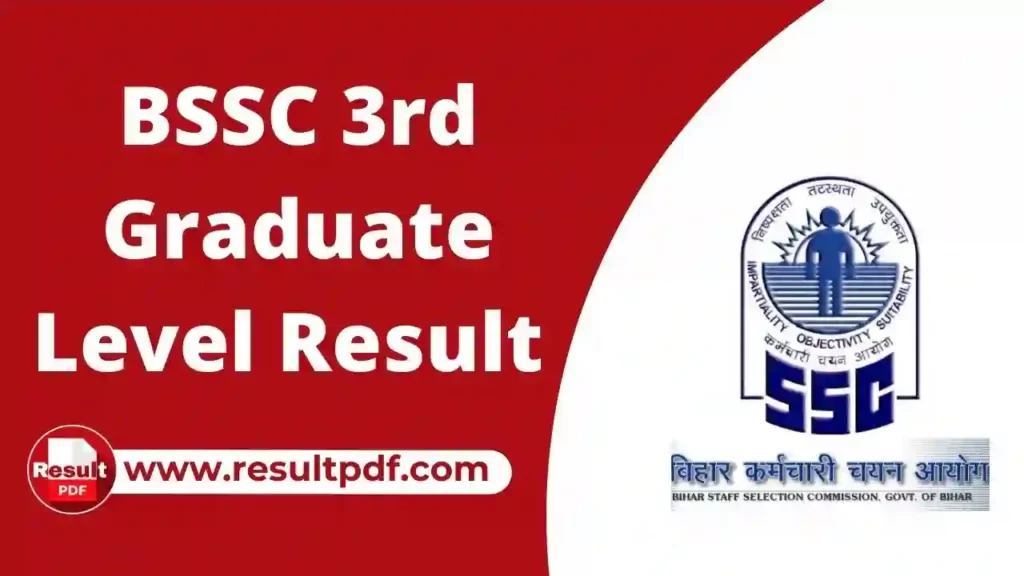 BSSC 3rd Graduate Level Mains Result 2023