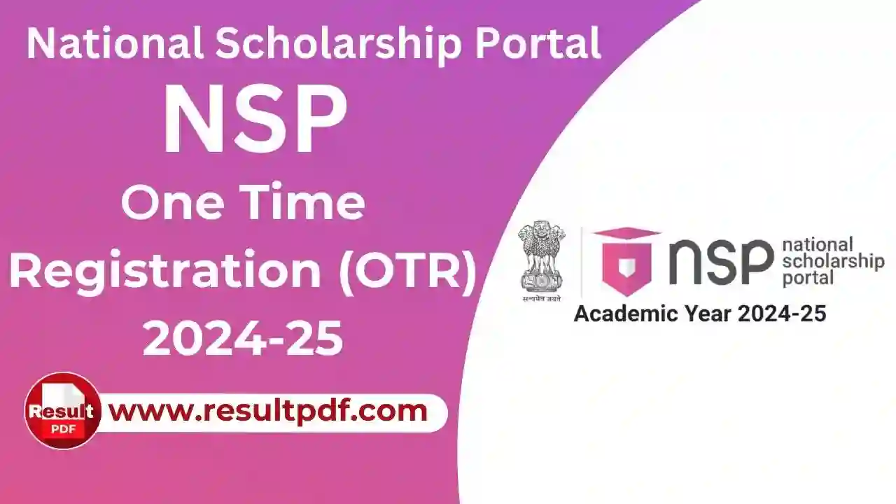 NSP One Time Registration OTR